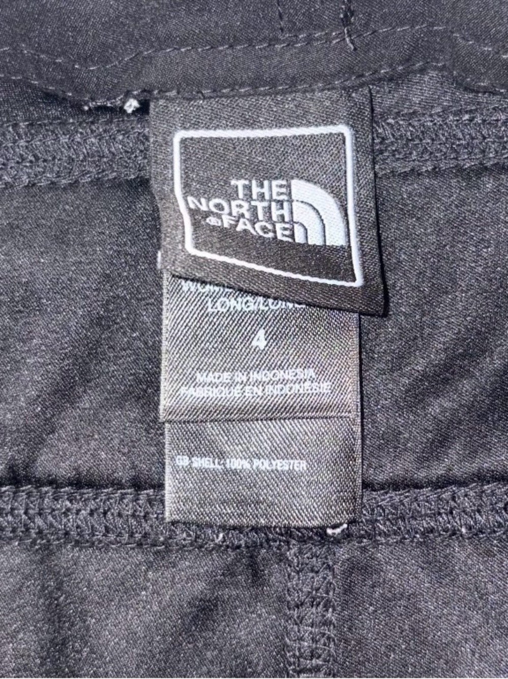 The North Face Black Quick Dry Hiking Shorts Zip Pocket Women’s Size 4 Long - Picture 6 of 7